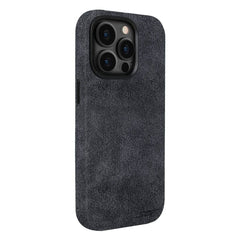 Kies-Motorsports Simply Carbon Fiber iPhone | Alcantara Case | GHOST Series Grey Alcantara / iPhone 15 Pro Max