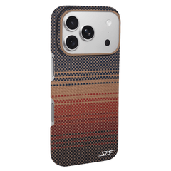 Kies-Motorsports Simply Carbon Fiber iPhone | Aramid Fiber Case | GHOST Series Radiant Orange Aramid Fiber / iPhone 17 Pro Max