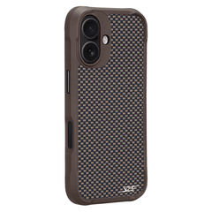 Kies-Motorsports Simply Carbon Fiber iPhone | Aramid Fiber Case | SPORT Series Brown Aramid Fiber / iPhone 17