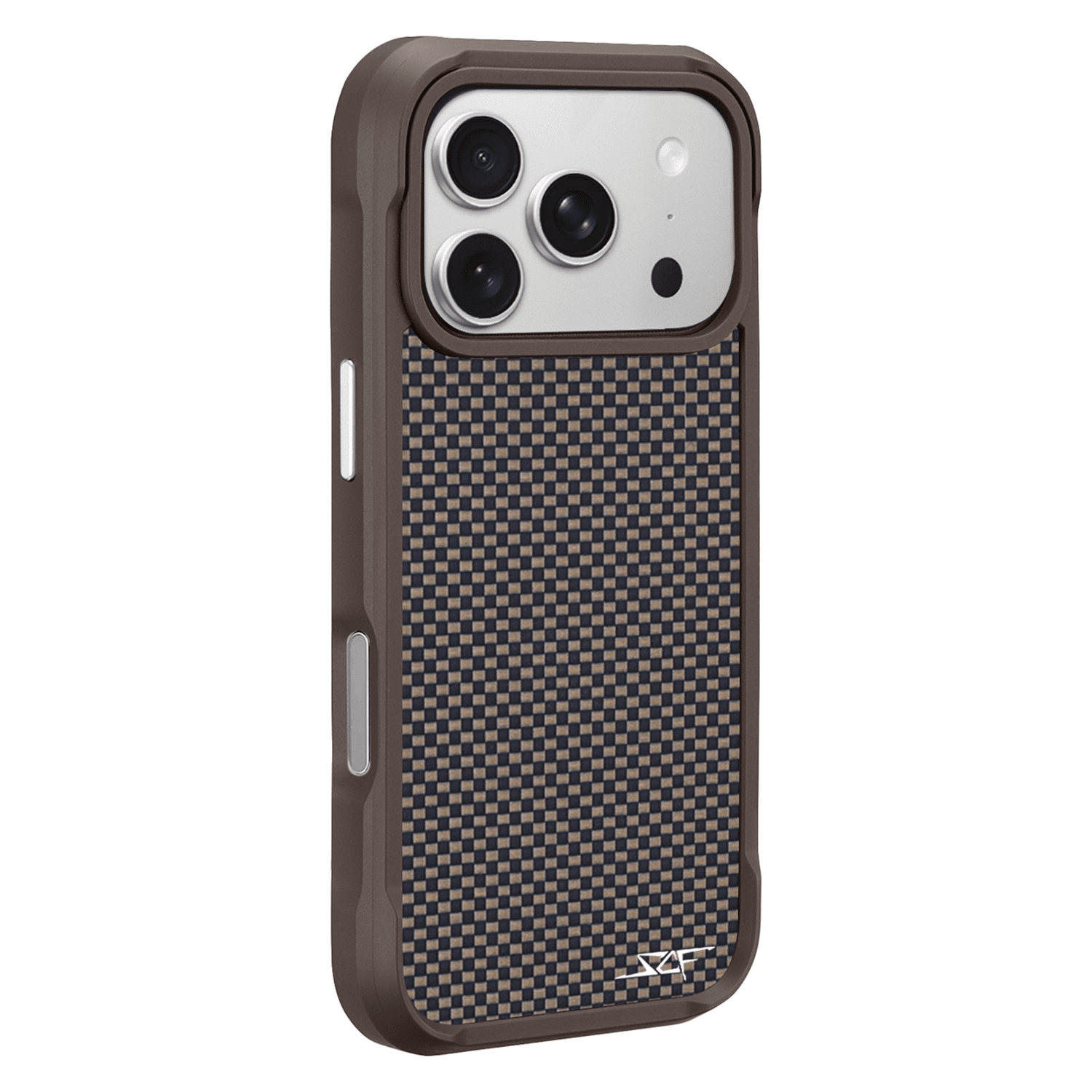 Kies-Motorsports Simply Carbon Fiber iPhone | Aramid Fiber Case | SPORT Series Brown Aramid Fiber / iPhone 17 Pro Max