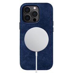 Kies-Motorsports Simply Carbon Fiber iPhone | Blue Alcantara Case | GHOST Series