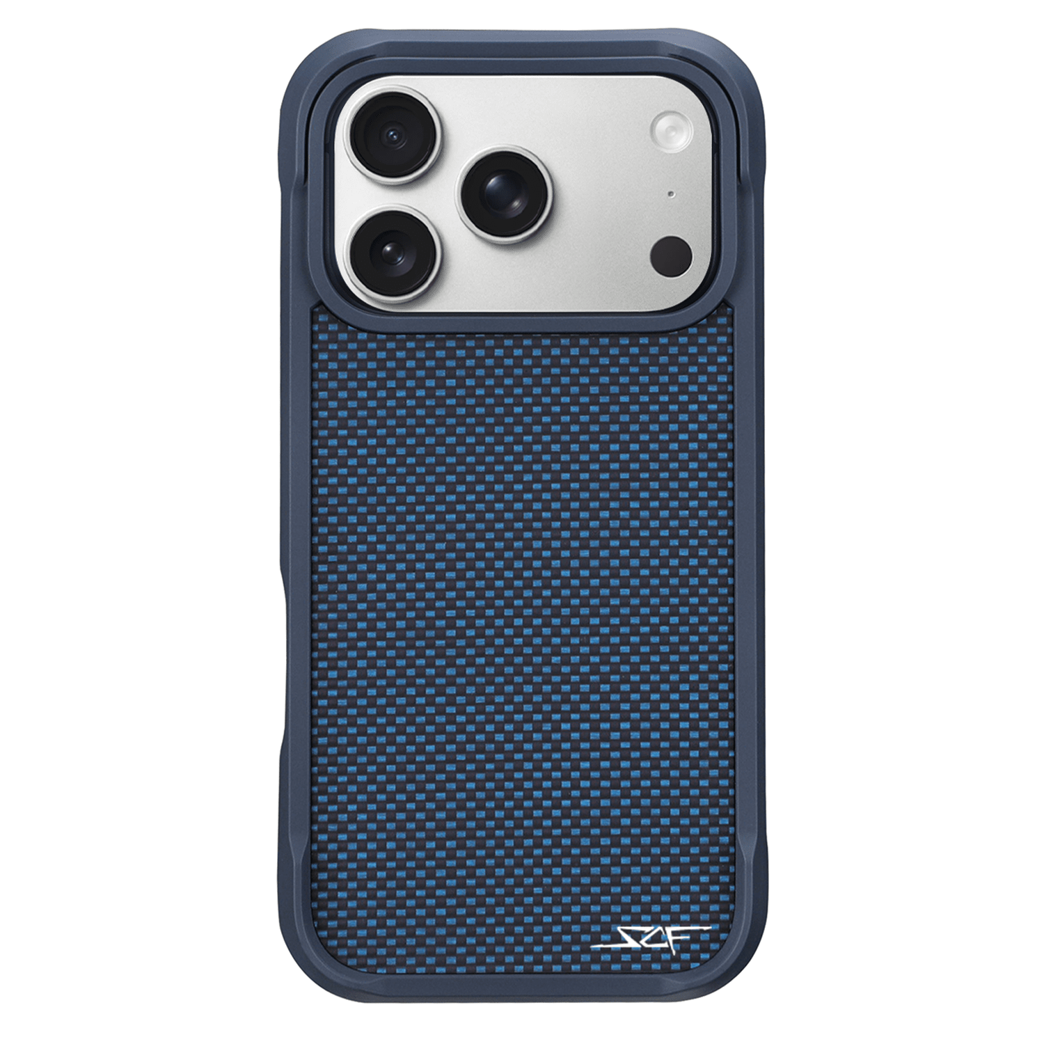 Kies-Motorsports Simply Carbon Fiber iPhone | Blue Aramid Fiber Case | SPORT Series