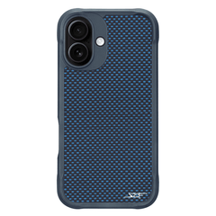 Kies-Motorsports Simply Carbon Fiber iPhone | Blue Aramid Fiber Case | SPORT Series