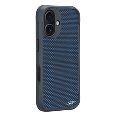 Kies-Motorsports Simply Carbon Fiber iPhone | Blue Aramid Fiber Case | SPORT Series iPhone 17