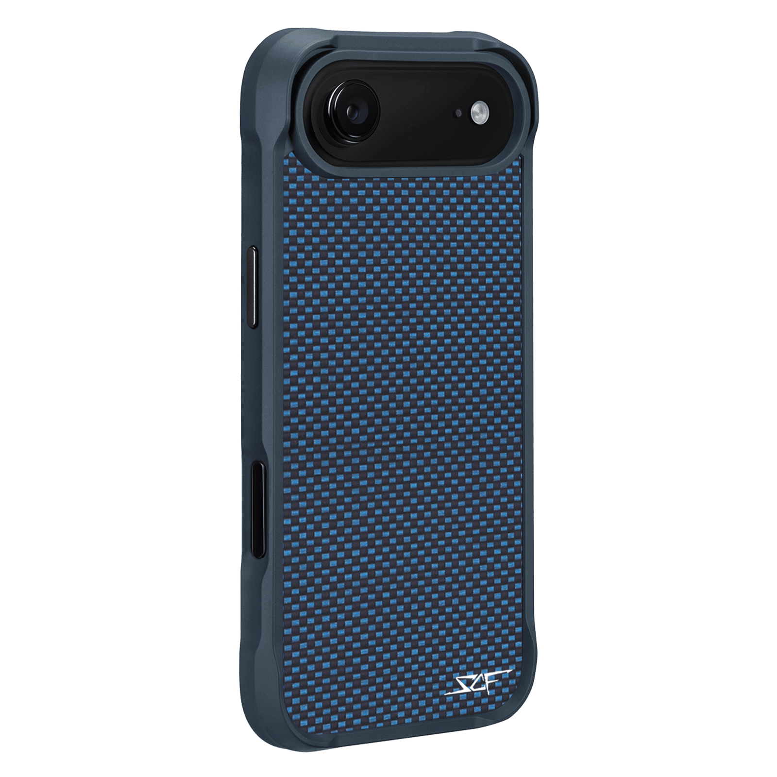 Kies-Motorsports Simply Carbon Fiber iPhone | Blue Aramid Fiber Case | SPORT Series iPhone 17 Air