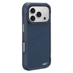 Kies-Motorsports Simply Carbon Fiber iPhone | Blue Aramid Fiber Case | SPORT Series iPhone 17 Pro Max
