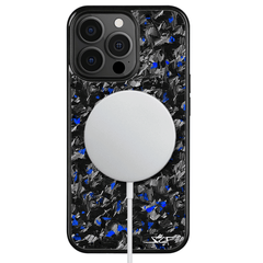 Kies-Motorsports Simply Carbon Fiber iPhone | Blue Flake Forged Carbon Fiber Case | CLASSIC Series