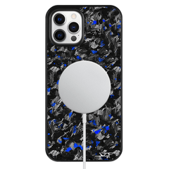 Kies-Motorsports Simply Carbon Fiber iPhone | Blue Flake Forged Carbon Fiber Case | CLASSIC Series
