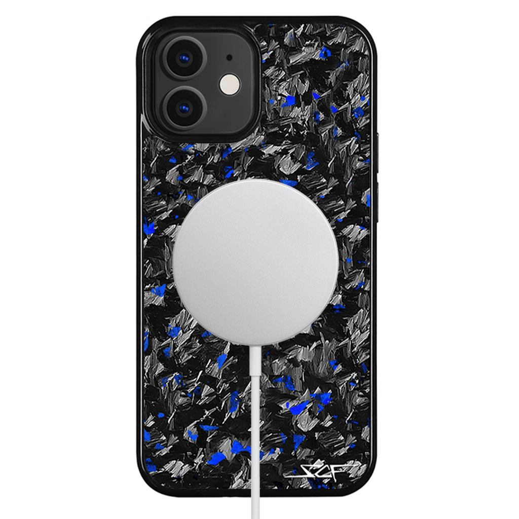 Kies-Motorsports Simply Carbon Fiber iPhone | Blue Flake Forged Carbon Fiber Case | CLASSIC Series