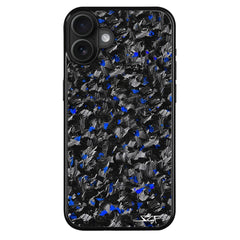 Kies-Motorsports Simply Carbon Fiber iPhone | Blue Flake Forged Carbon Fiber Case | CLASSIC Series