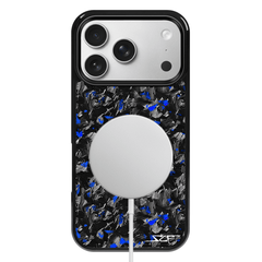 Kies-Motorsports Simply Carbon Fiber iPhone | Blue Flake Forged Carbon Fiber Case | CLASSIC Series