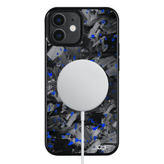 Kies-Motorsports Simply Carbon Fiber iPhone | Blue Flake Forged Chunk Carbon Fiber Case | CLASSIC Series