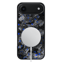 Kies-Motorsports Simply Carbon Fiber iPhone | Blue Flake Forged Chunk Carbon Fiber Case | CLASSIC Series