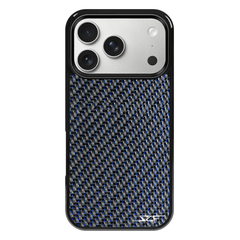 Kies-Motorsports Simply Carbon Fiber iPhone | Blue Lace Carbon Fiber Case | CLASSIC Series