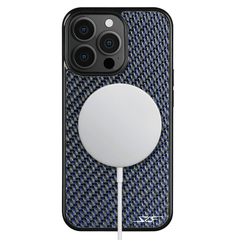Kies-Motorsports Simply Carbon Fiber iPhone | Blue Lace Carbon Fiber Case | CLASSIC Series