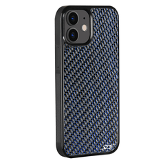 Kies-Motorsports Simply Carbon Fiber iPhone | Blue Lace Carbon Fiber Case | CLASSIC Series iPhone 12
