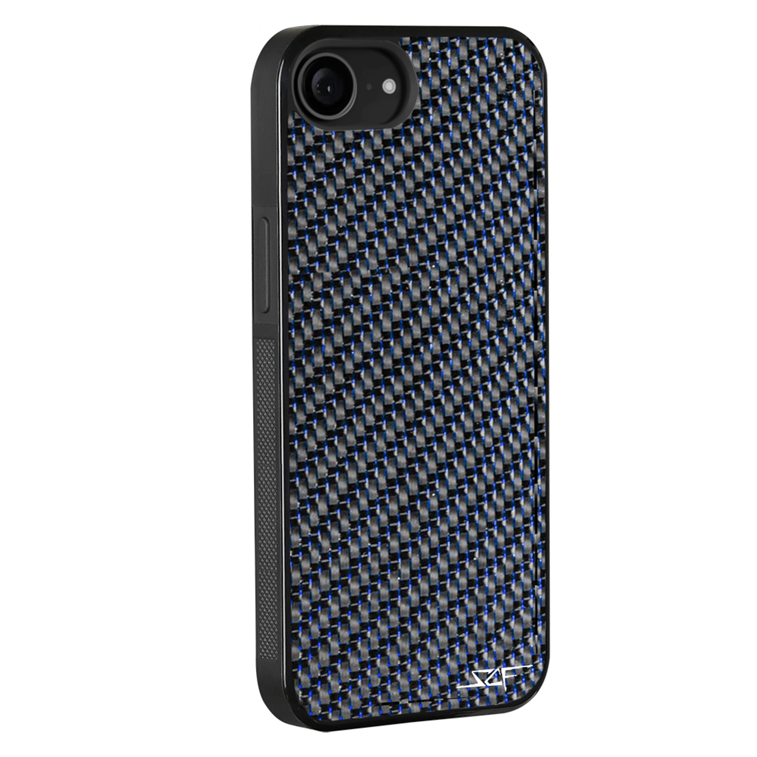 Kies-Motorsports Simply Carbon Fiber iPhone | Blue Lace Carbon Fiber Case | CLASSIC Series iPhone 16e