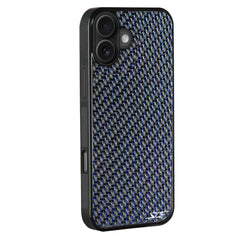 Kies-Motorsports Simply Carbon Fiber iPhone | Blue Lace Carbon Fiber Case | CLASSIC Series iPhone 17
