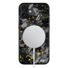 Kies-Motorsports Simply Carbon Fiber iPhone | Gold Flake Forged Chunk Carbon Fiber Case | CLASSIC Series