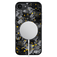 Kies-Motorsports Simply Carbon Fiber iPhone | Gold Flake Forged Chunk Carbon Fiber Case | CLASSIC Series