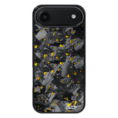 Kies-Motorsports Simply Carbon Fiber iPhone | Gold Flake Forged Chunk Carbon Fiber Case | CLASSIC Series