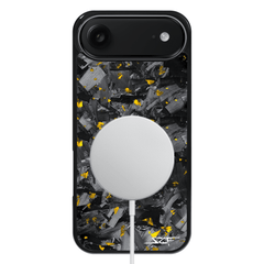 Kies-Motorsports Simply Carbon Fiber iPhone | Gold Flake Forged Chunk Carbon Fiber Case | CLASSIC Series