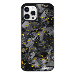 Kies-Motorsports Simply Carbon Fiber iPhone | Gold Flake Forged Chunk Carbon Fiber Case | CLASSIC Series