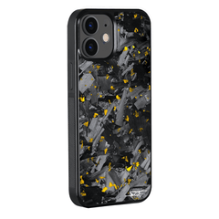 Kies-Motorsports Simply Carbon Fiber iPhone | Gold Flake Forged Chunk Carbon Fiber Case | CLASSIC Series iPhone 12