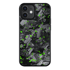 Kies-Motorsports Simply Carbon Fiber iPhone | Green Flake Forged Chunk Carbon Fiber Case | CLASSIC Series