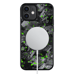 Kies-Motorsports Simply Carbon Fiber iPhone | Green Flake Forged Chunk Carbon Fiber Case | CLASSIC Series