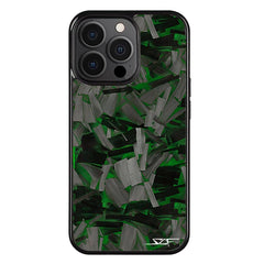 Kies-Motorsports Simply Carbon Fiber iPhone | Green Lava Forged Carbon Fiber Phone Case | CLASSIC Series