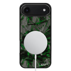 Kies-Motorsports Simply Carbon Fiber iPhone | Green Lava Forged Carbon Fiber Phone Case | CLASSIC Series