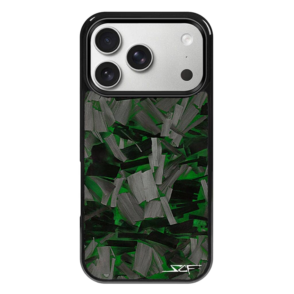 Kies-Motorsports Simply Carbon Fiber iPhone | Green Lava Forged Carbon Fiber Phone Case | CLASSIC Series