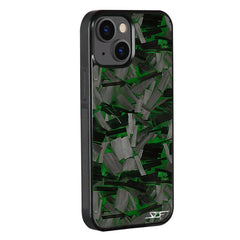 Kies-Motorsports Simply Carbon Fiber iPhone | Green Lava Forged Carbon Fiber Phone Case | CLASSIC Series iPhone 15 Plus