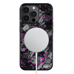 Kies-Motorsports Simply Carbon Fiber iPhone | Purple Flake Forged Chunk Carbon Fiber Case | CLASSIC Series