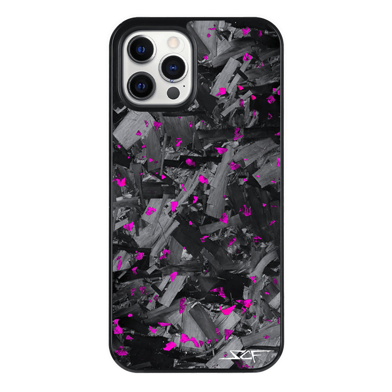Kies-Motorsports Simply Carbon Fiber iPhone | Purple Flake Forged Chunk Carbon Fiber Case | CLASSIC Series