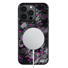 Kies-Motorsports Simply Carbon Fiber iPhone | Purple Flake Forged Chunk Carbon Fiber Case | CLASSIC Series