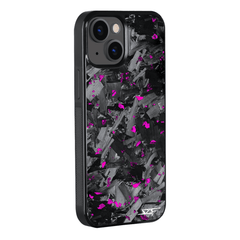 Kies-Motorsports Simply Carbon Fiber iPhone | Purple Flake Forged Chunk Carbon Fiber Case | CLASSIC Series iPhone 15 Plus
