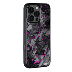 Kies-Motorsports Simply Carbon Fiber iPhone | Purple Flake Forged Chunk Carbon Fiber Case | CLASSIC Series iPhone 16 Pro Max