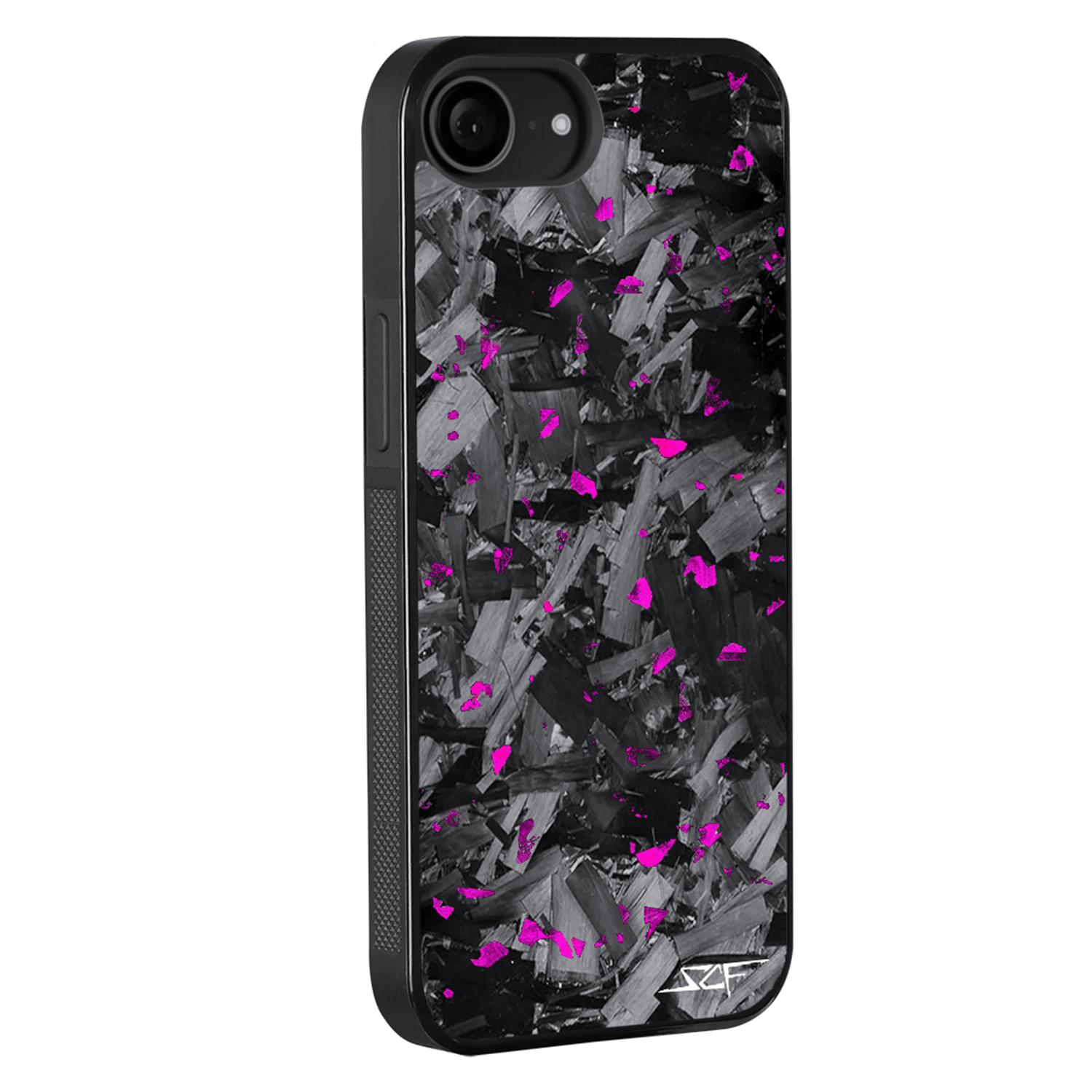 Kies-Motorsports Simply Carbon Fiber iPhone | Purple Flake Forged Chunk Carbon Fiber Case | CLASSIC Series iPhone 16e