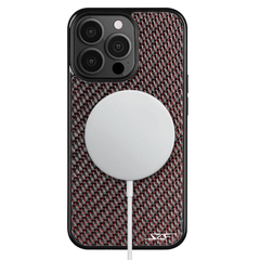 Kies-Motorsports Simply Carbon Fiber iPhone | Red Lace Carbon Fiber Case | CLASSIC Series