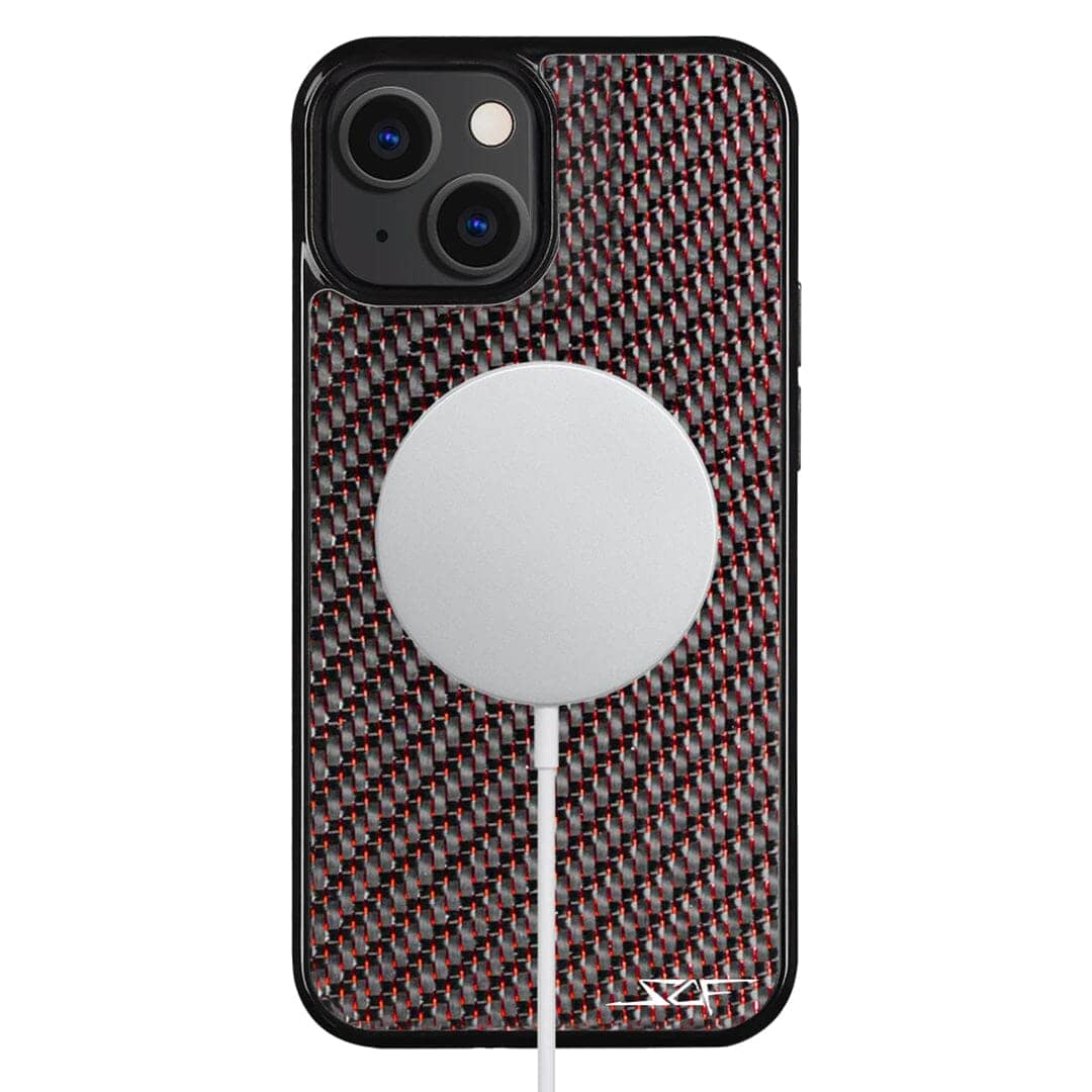 Kies-Motorsports Simply Carbon Fiber iPhone | Red Lace Carbon Fiber Case | CLASSIC Series