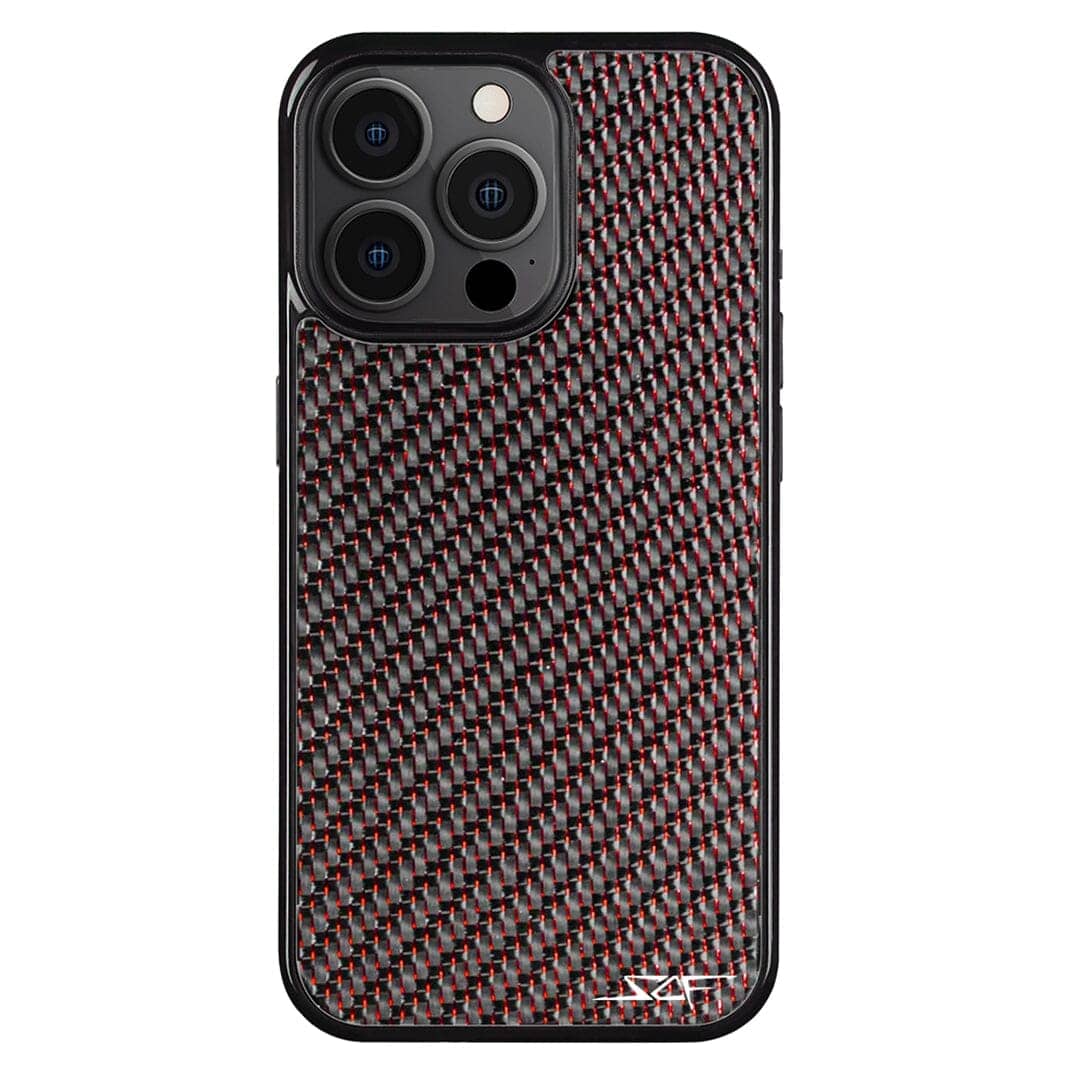 Kies-Motorsports Simply Carbon Fiber iPhone | Red Lace Carbon Fiber Case | CLASSIC Series