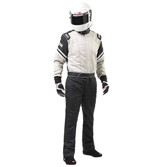 Kies-Motorsports Simpson Racing Simpson Racing Legend II SFI-1 Racing Suit Black/Gray / Large