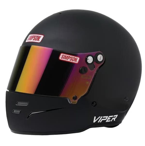 Kies-Motorsports Simpson Racing Simpson SA2020 Viper Racing Helmet Matte Black / XS