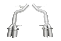 Kies-Motorsports Soul Performance BMW F10 M5 Resonated Muffler Bypass Exhaust 3.5" Slash Cut Single Wall Tips - (Signature Satin)