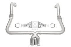 Kies-Motorsports Soul Performance Porsche 718 Cayman / Boxster Performance Exhaust System - Manual Trans - Straight Cut Single Wall Tips Straight Cut Single Wall Tips / Brushed