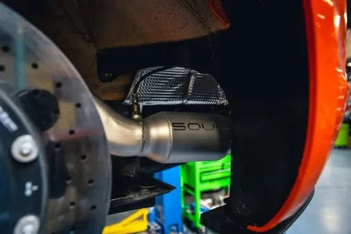 Kies-Motorsports Soul Performance Porsche 718 GT4 RS Resonated Over Axle Pipes
