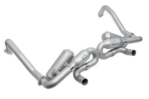 Kies-Motorsports Soul Performance Porsche 718 GT4 / Spyder / GTS Cayman Race Exhaust (Resonated) - Reuse Factory Tips Reuse OEM / Reuse OEM