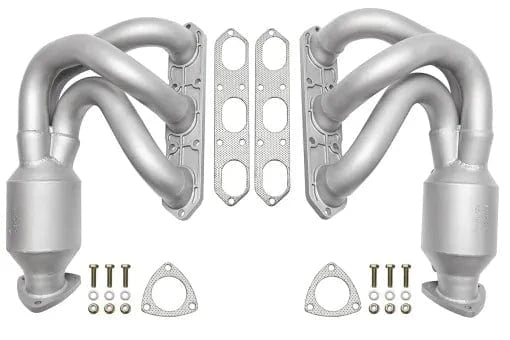 Kies-Motorsports Soul Performance Porsche 987.1 Cayman / Boxster Long Tube Street Headers (w/ HJS 200 cell catalytic converters)